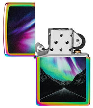 Load image into Gallery viewer, Zippo Lighter - Custom Engraved with Your Message for Aurora Road Design Multi Color Pocket Lighter 46236
