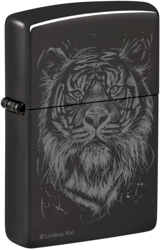 Zippo Customized Message for Lindsay Kivi The Big Cat - High Polish Black 48935
