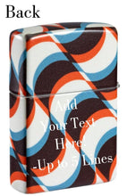 Load image into Gallery viewer, Zippo Lighter - Customized Message Funky Pattern 540 Matte Pocket Lighter 46566
