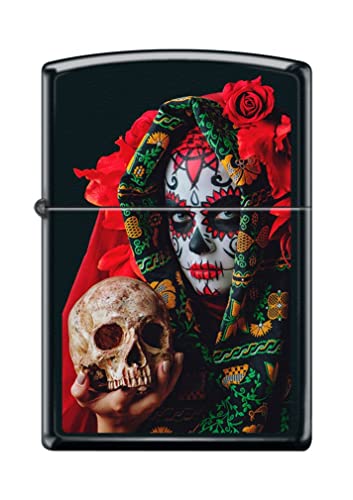 Zippo Lighter- Personalized Engrave for Day of The Dead Sugar Skull #Z5250