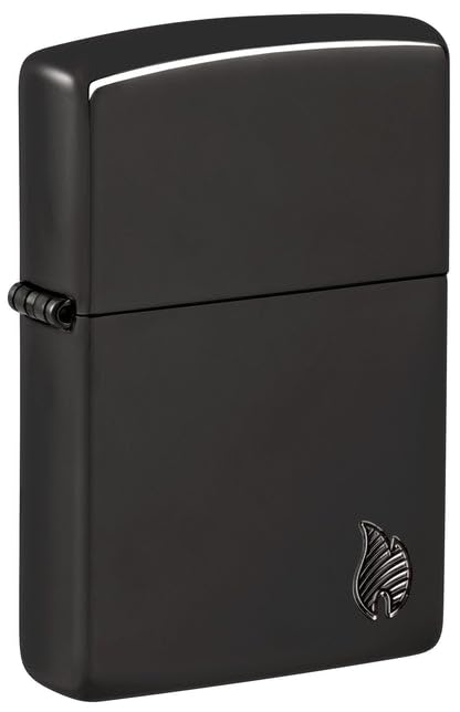 Zippo Lighter - Custom Engraved with Your Message for Lighter, Metal, Black, One Size 46402