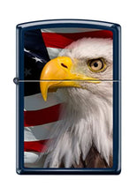 Load image into Gallery viewer, Zippo Lighter- Personalized Engrave Americana Eagle Prey USA Flag Navy #Z5140
