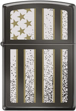 Load image into Gallery viewer, Zippo Lighter- Personalized for US Patriotic USA Flag American Stripes Z5289
