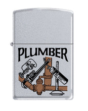 Load image into Gallery viewer, Zippo Lighter - Personalized Message Engraved on Backside for Tradesman Craftsman Maintenance Worker Specialist Plumber #Z284
