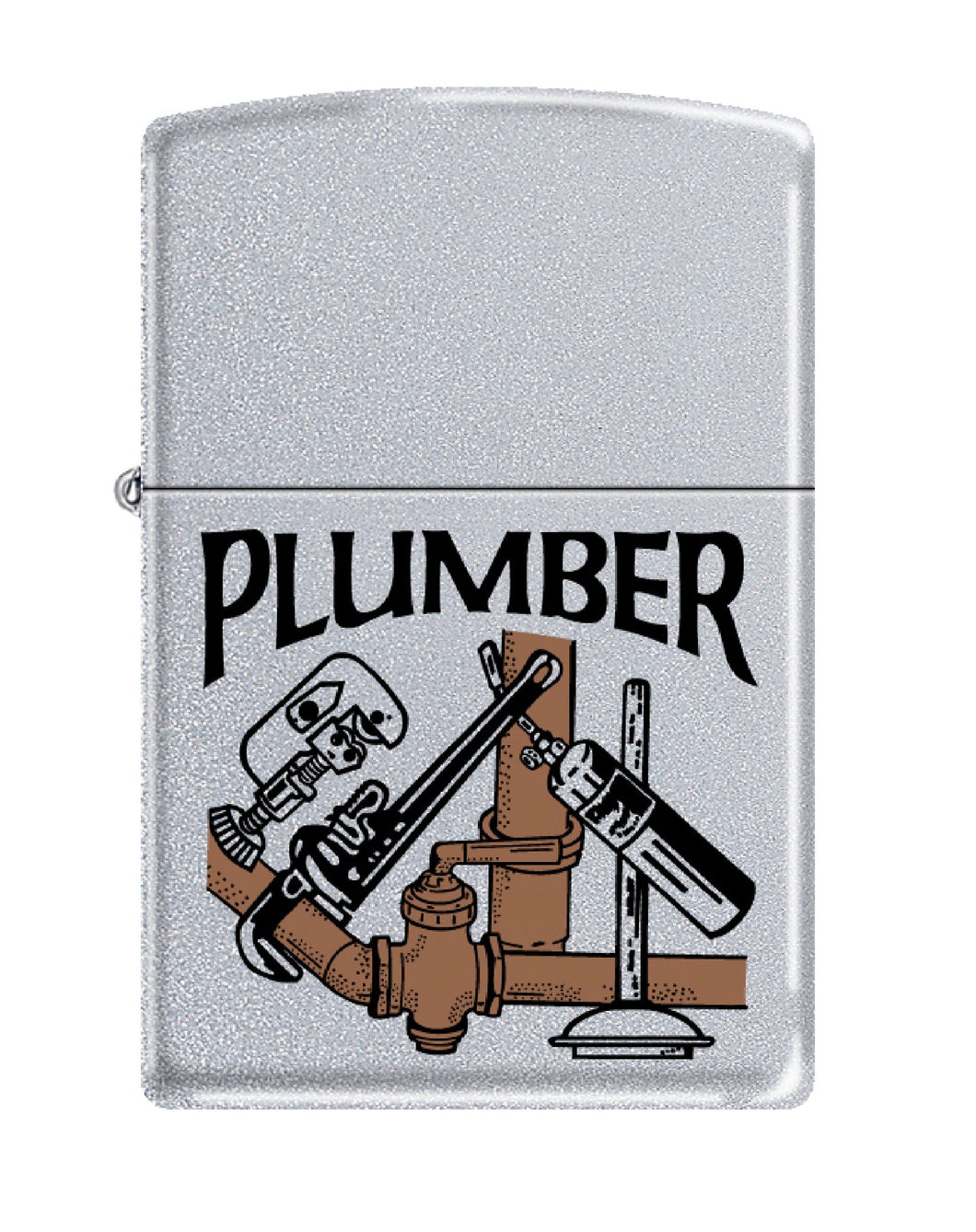 Zippo Lighter - Personalized Message Engraved on Backside for Tradesman Craftsman Maintenance Worker Specialist Plumber #Z284