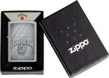 Load image into Gallery viewer, Zippo Jim Beam Logo Street Chrome Pocket Lighter

