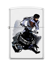 Load image into Gallery viewer, Zippo Lighter-Snowmobiles Winter White Matte Windproof Lighter #Z5532
