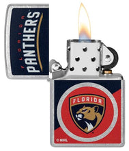 Load image into Gallery viewer, Zippo Lighter - Custom Engraved with Your Message for NHL Florida Panthers 2024 Street Chrome Pocket Lighter 46193
