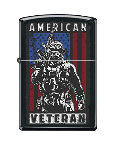 Zippo Lighter- Personalized Engrave Us Veteran Design American Veteran #Z6006