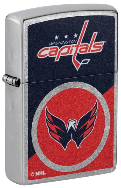 Zippo Lighter - Custom Engraved with Your Message for NHL Washington Capitals 2024 Street Chrome Pocket Lighter 46211